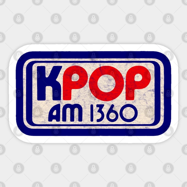 KPOP 1360 AM San Diego Radio Station Sticker by Turboglyde